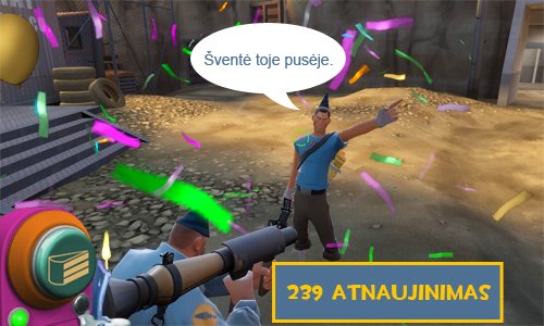 239 Atnaujinimas - Team Fortress 15 gimtadienis