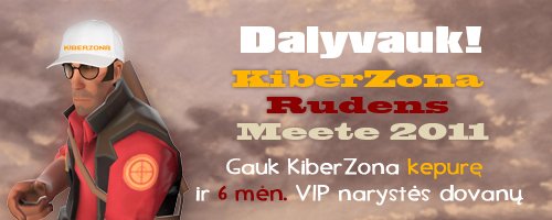 KiberZona Rudens Meetas 2011 - Nemokama kepurė ir VIP narystė