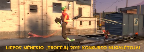 Liepos mėnesio „Trofėjų 2011“ konkurso nugalėtojai