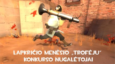 Lapkričio mėnesio „Trofėjų“ konkurso nugalėtojai